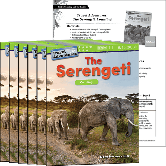 Travel Adventures: The Serengeti: Counting 6-Pack