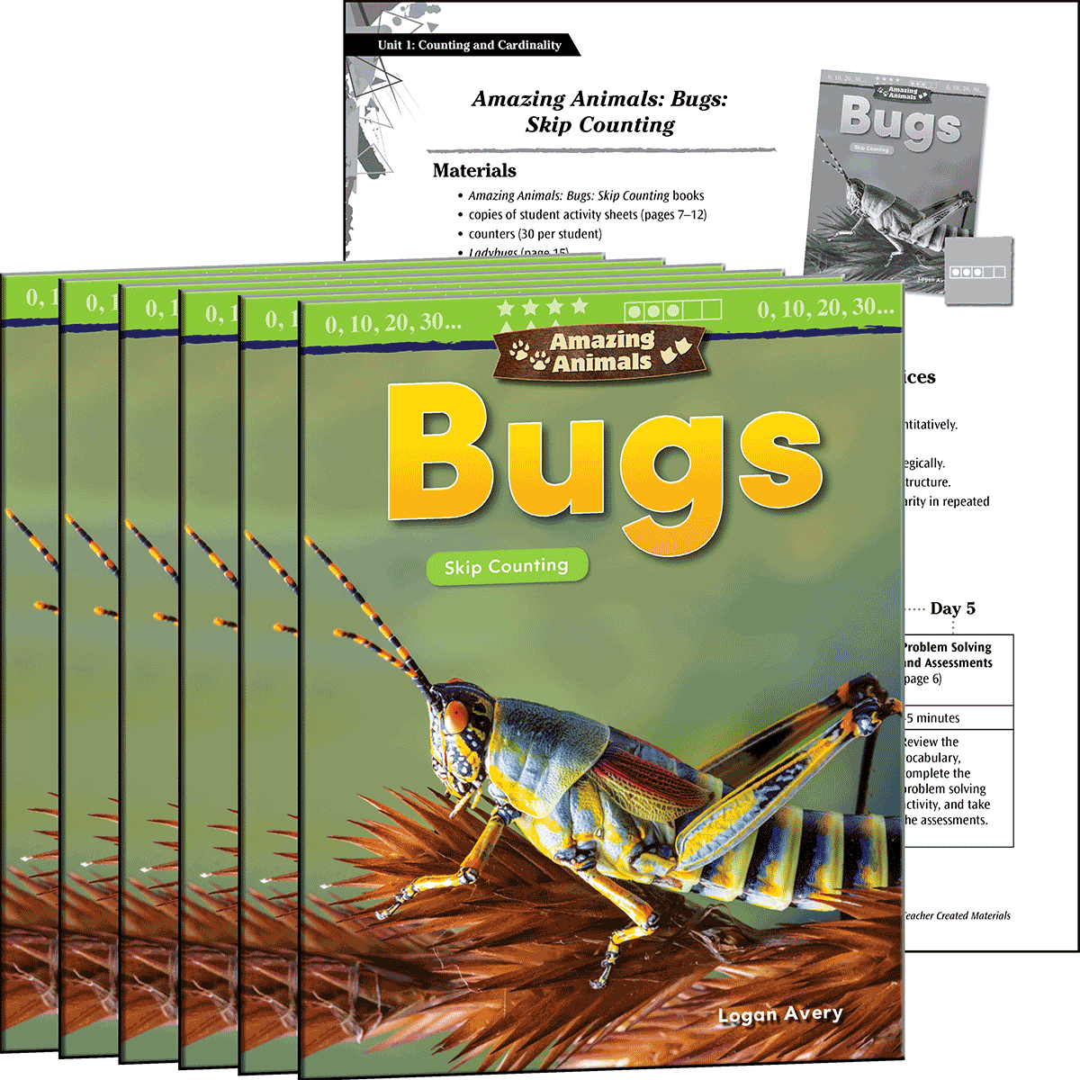 Amazing Animals: Bugs: Skip Counting 6-Pack