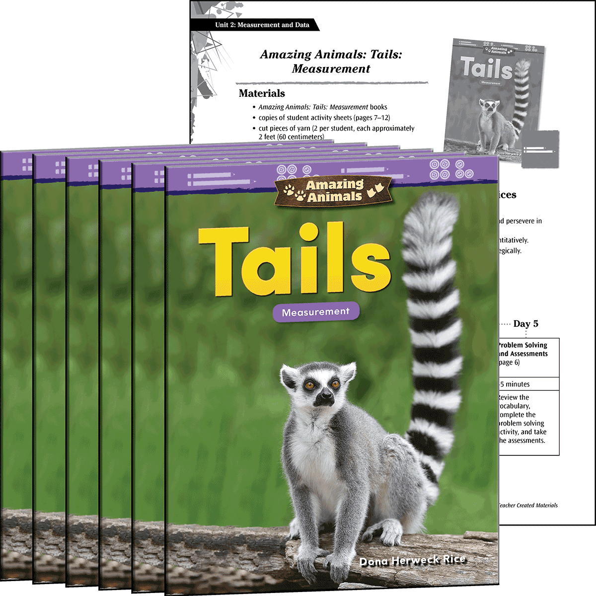 Amazing Animals: Tails: Measurement 6-Pack