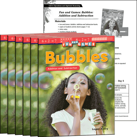 Fun and Games: Bubbles: Addition and Subtraction 6-Pack