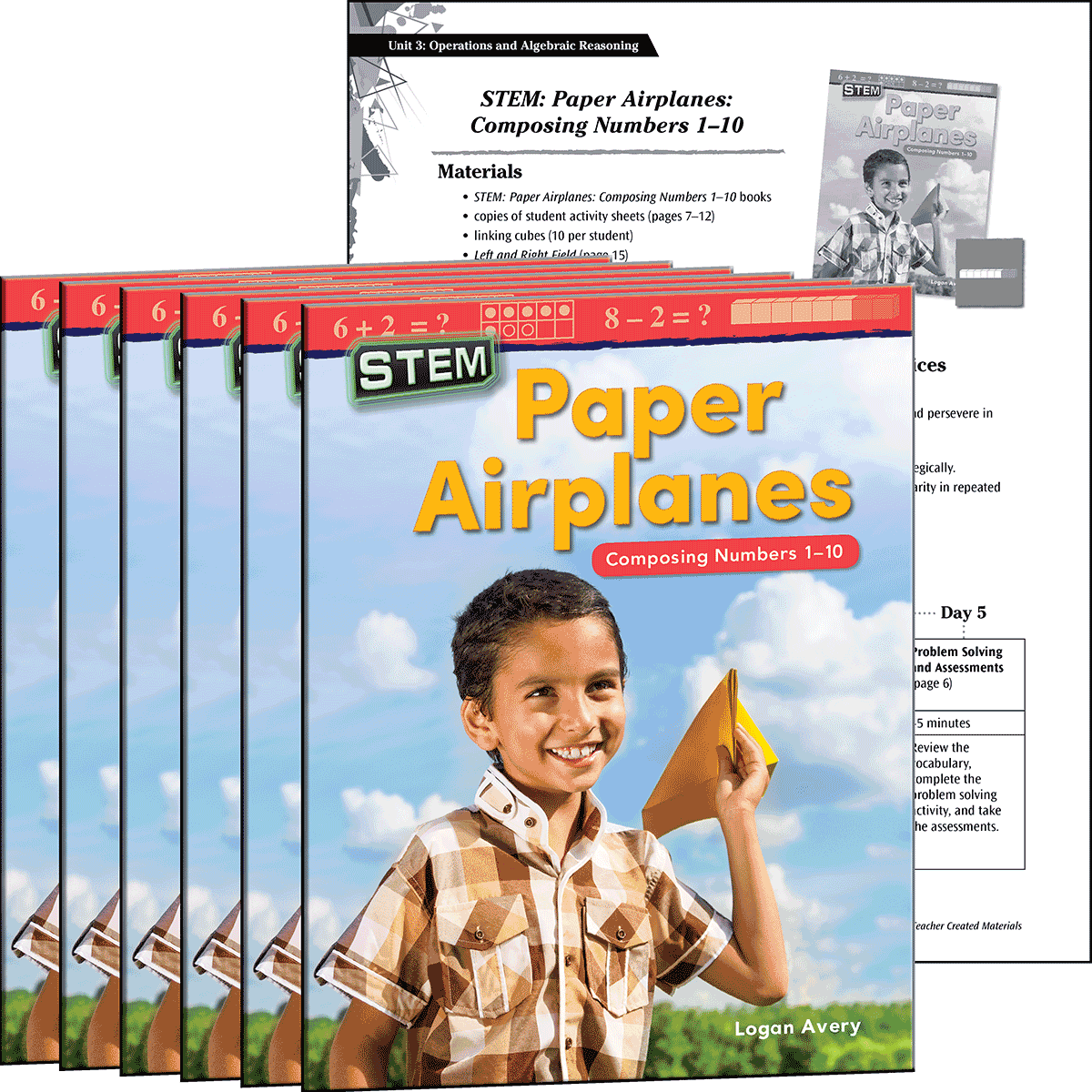 STEM: Paper Airplanes: Composing Numbers 1-10 6-Pack