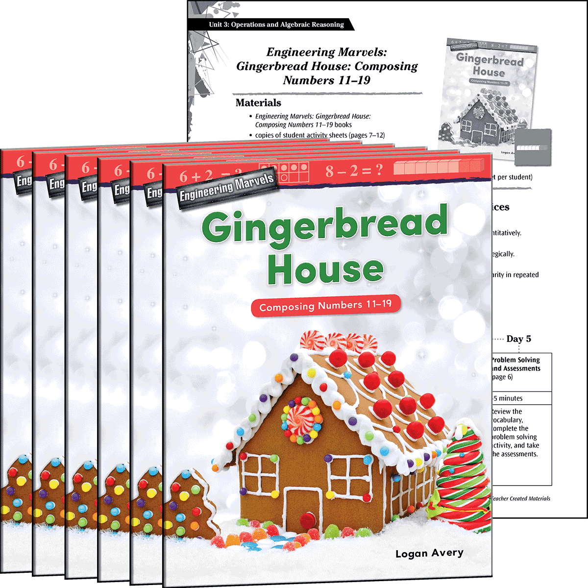 Engineering Marvels: Gingerbread House: Composing Numbers 11-19 6-Pack