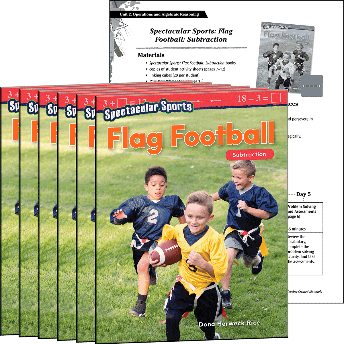 Spectacular Sports: Flag Football: Subtraction 6-Pack