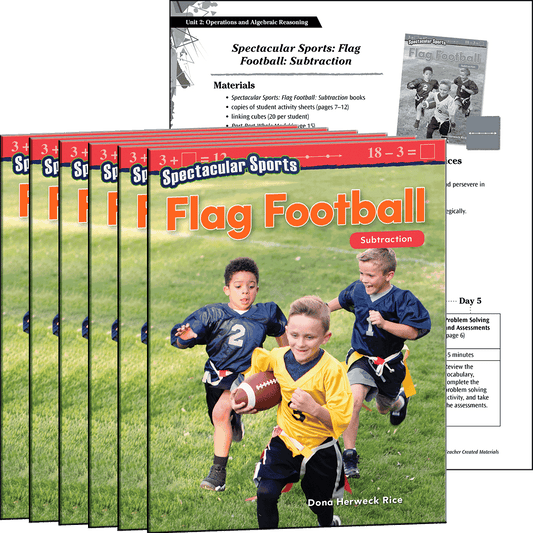 Spectacular Sports: Flag Football: Subtraction 6-Pack