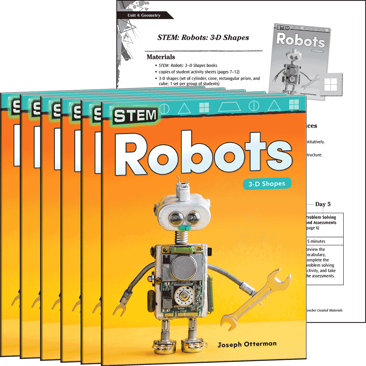 STEM: Robots: 3-D Shapes 6-Pack