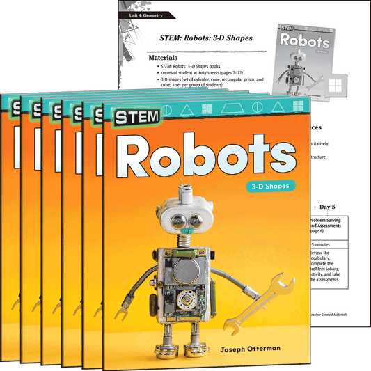 STEM: Robots: 3-D Shapes 6-Pack