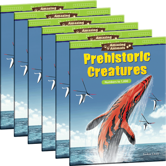 Amazing Animals: Prehistoric Creatures: Numbers to 1,000 6-Pack