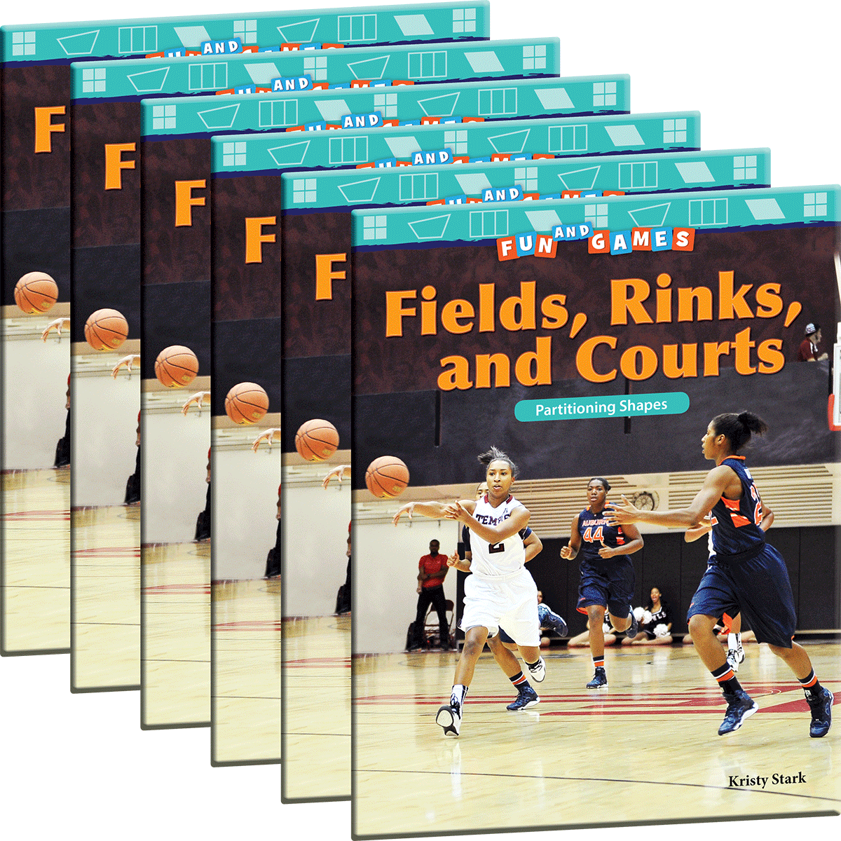 Fun and Games: Fields, Rinks, and Courts: Partitioning Shapes 6-Pack