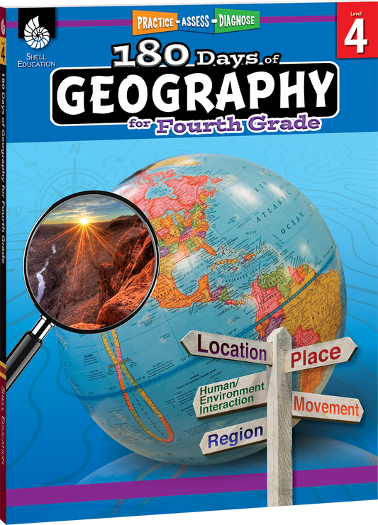 180 Days™: Geography for Fourth Grade