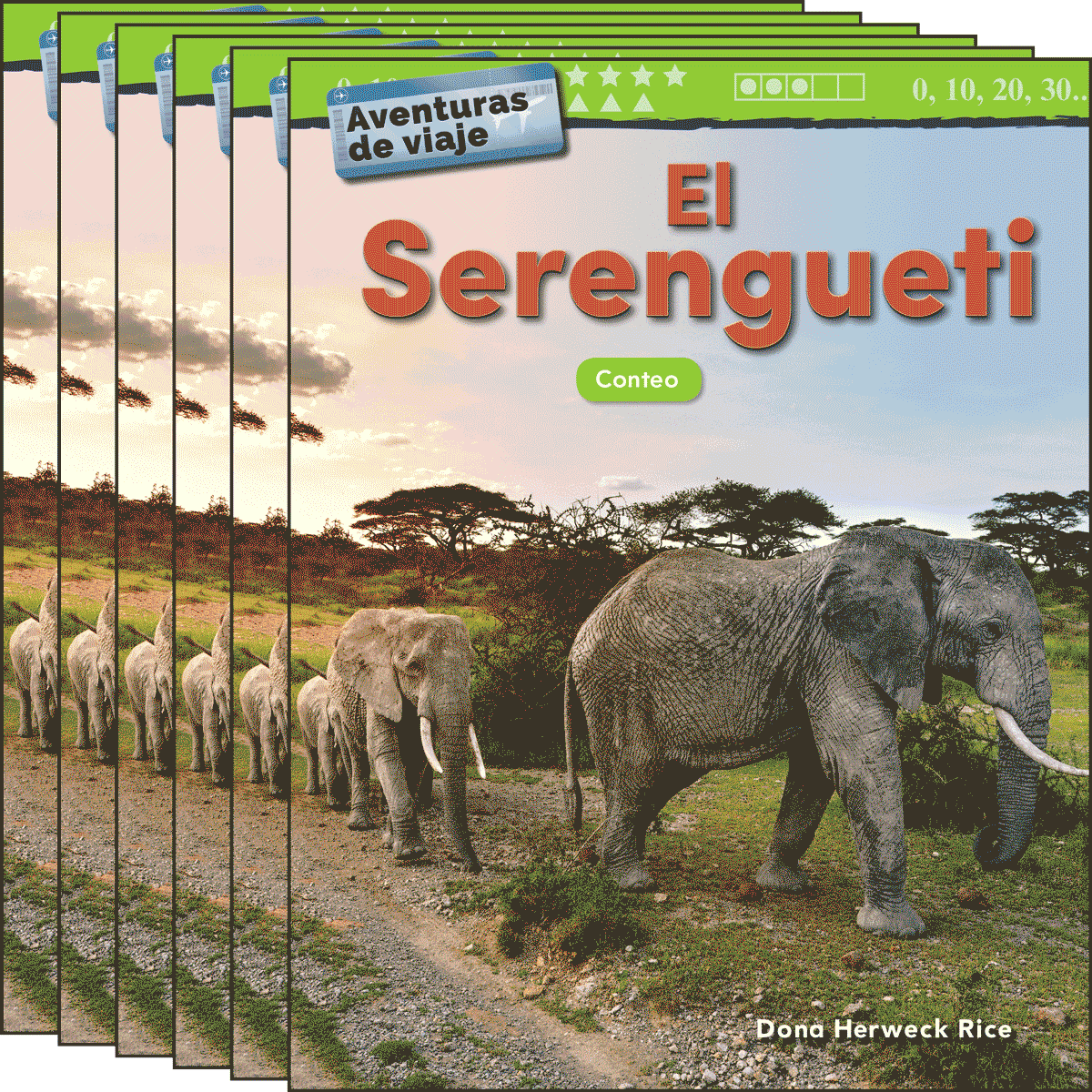 Aventuras de viaje: El Serengueti: Conteo 6-Pack
