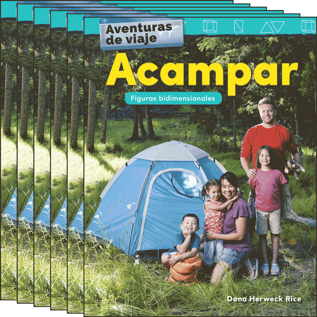 Aventuras de viaje: Acampar: Figuras bidimensionales 6-Pack