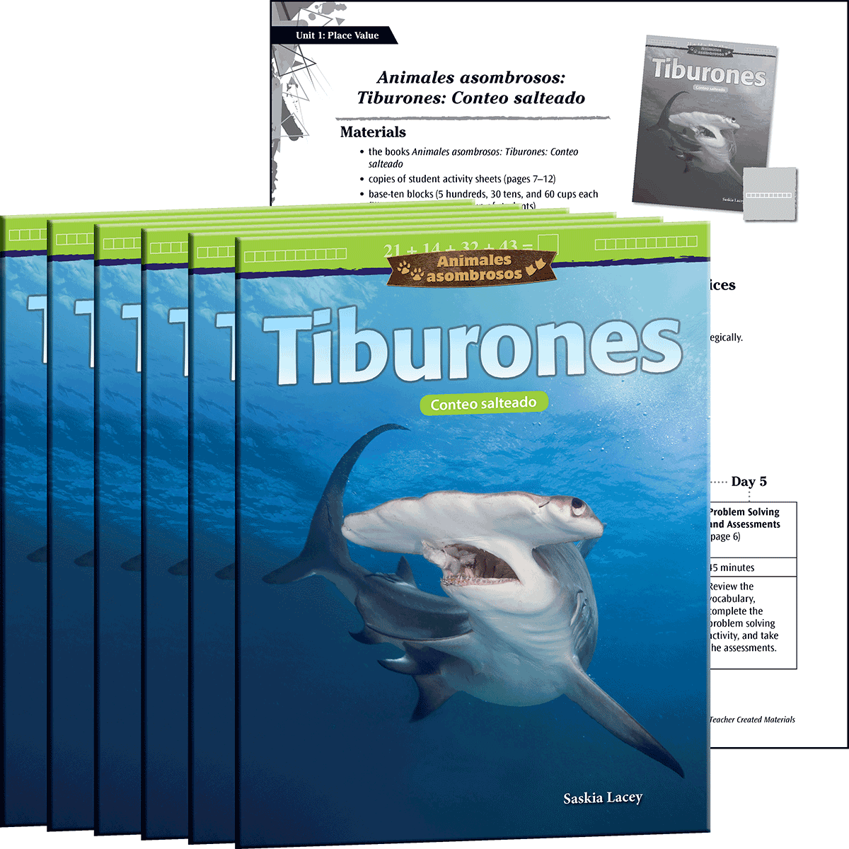 Animales asombrosos: Tiburones: Conteo salteado 6-Pack