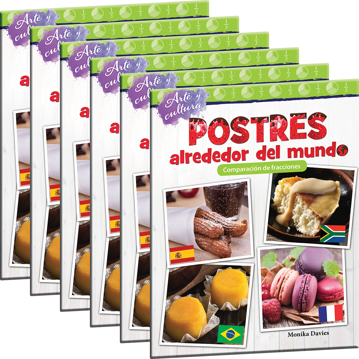 Arte y cultura: Postres alrededor del mundo: Comparación de fracciones 6-Pack