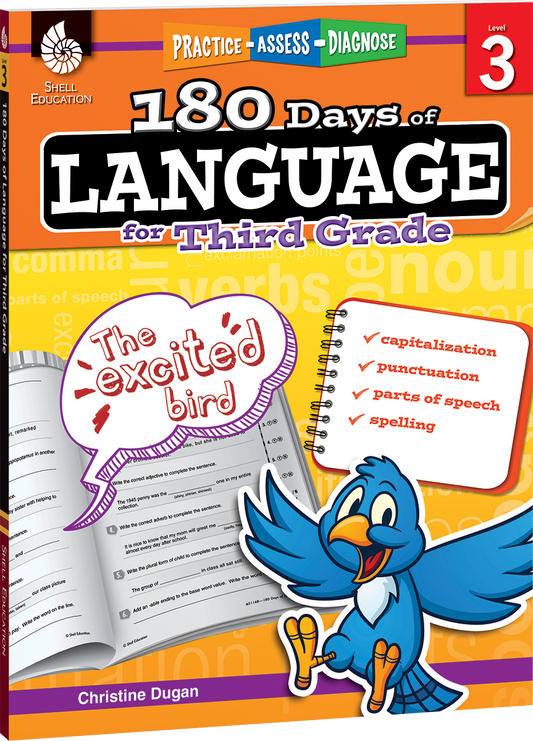 180 Days™: Language for Third Grade