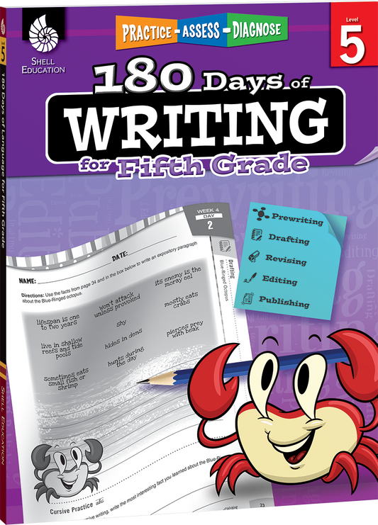180 Days™: Writing for Fifth Grade