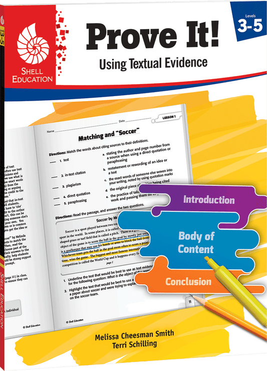 Prove It! Using Textual Evidence, Levels 3-5