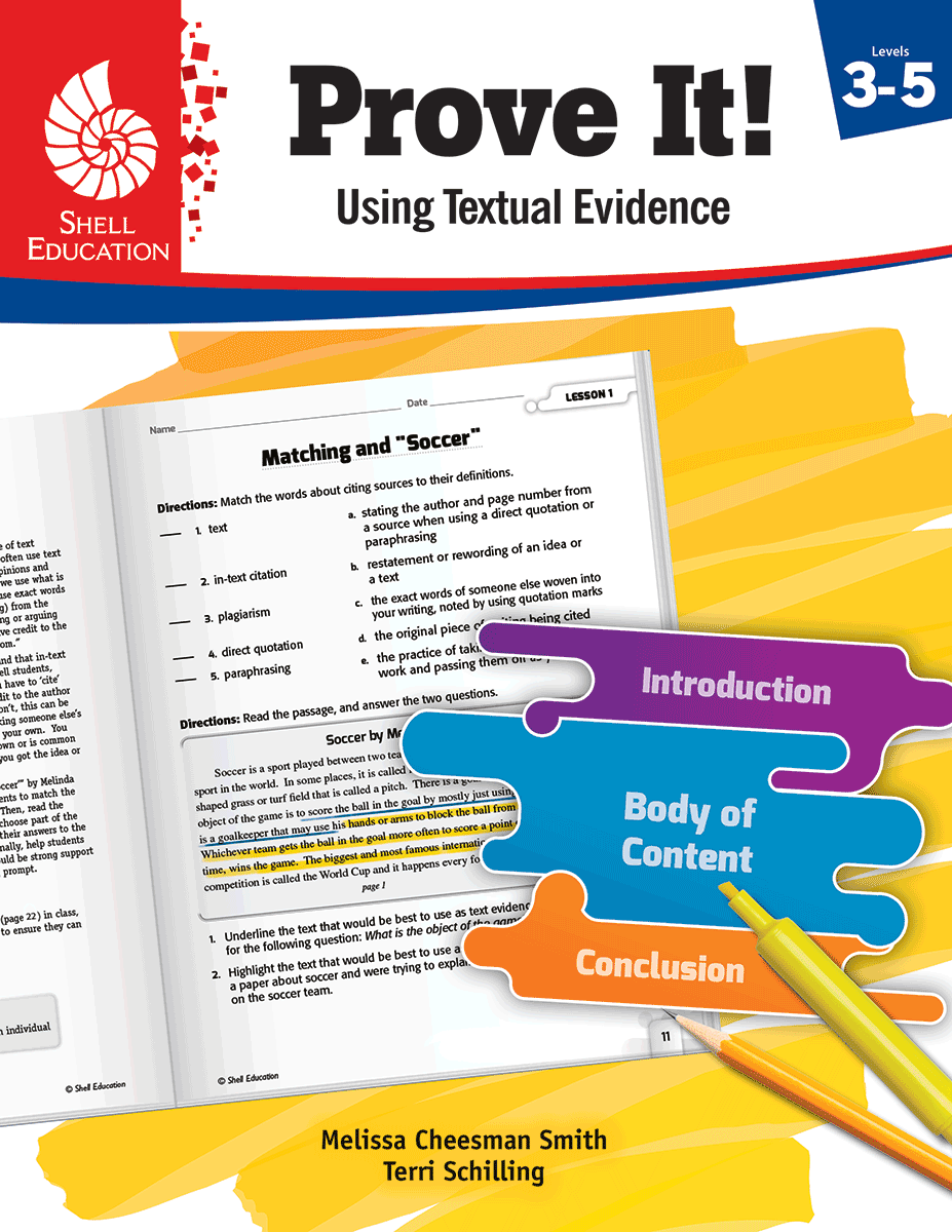 Prove It! Using Textual Evidence, Levels 3-5 ebook