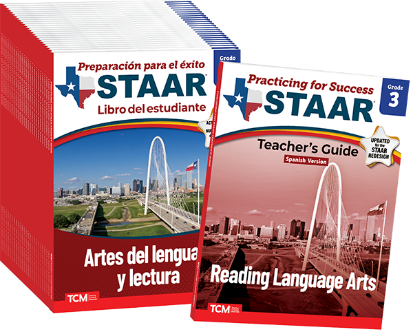 Practicing for Success: STAAR Reading Language Arts Grade 3 25-Pack (Spanish Version)