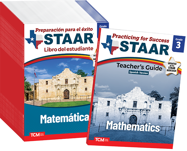 Practicing for Success: STAAR Mathematics Grade 3 25-Pack (Spanish Version)