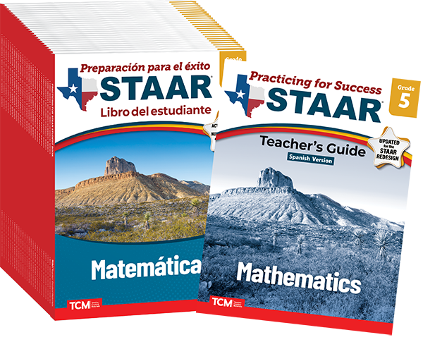 Practicing for Success: STAAR Mathematics Grade 5 25-Pack (Spanish Version)