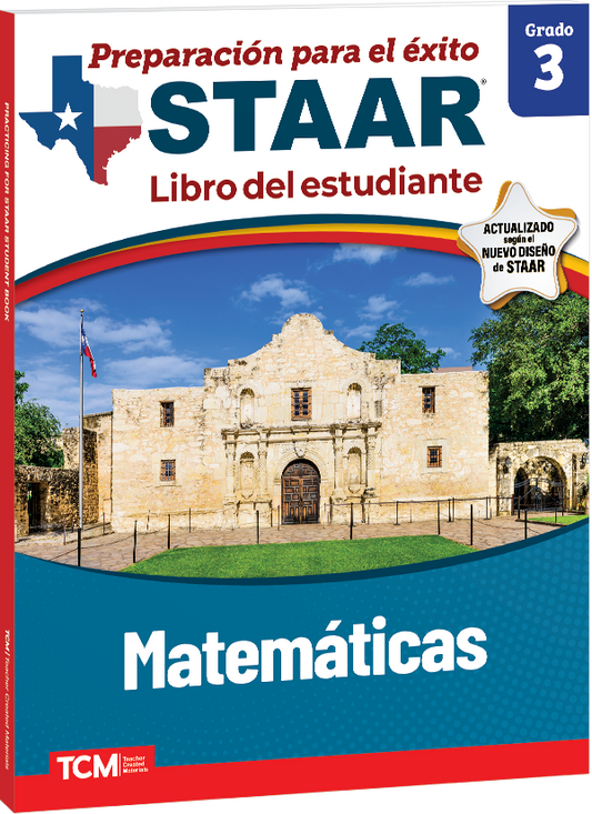 Preparación para el éxito: STAAR Matemáticas Grado 3 Libro del estudiante