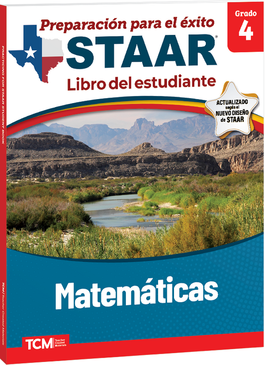 Preparación para el éxito: STAAR Matemáticas Grado 4 Libro del estudiante