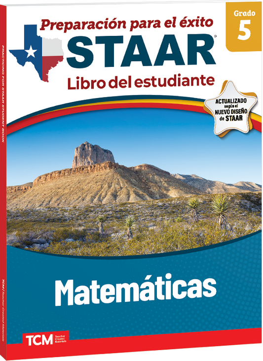 Preparación para el éxito: STAAR Matemáticas Grado 5 Libro del estudiante