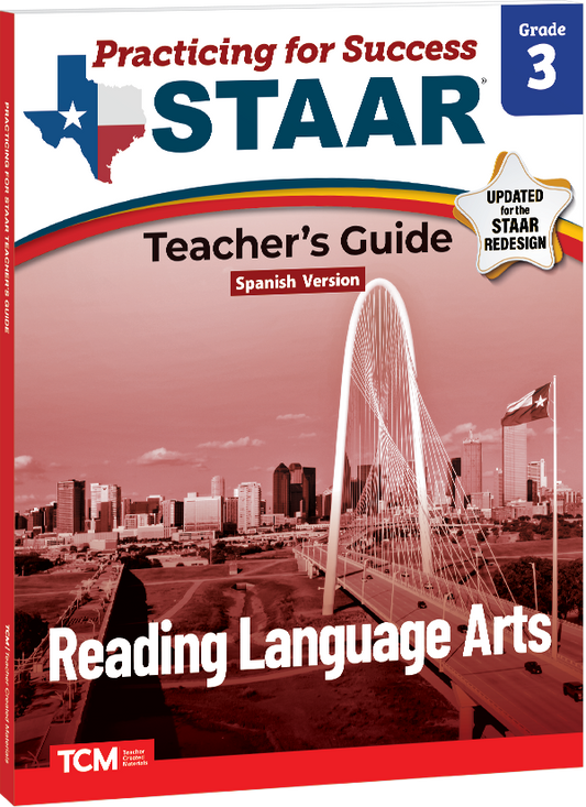 Practicing for Success: STAAR Reading Language Arts Grade 3 Teacher's Guide (Spanish Version)