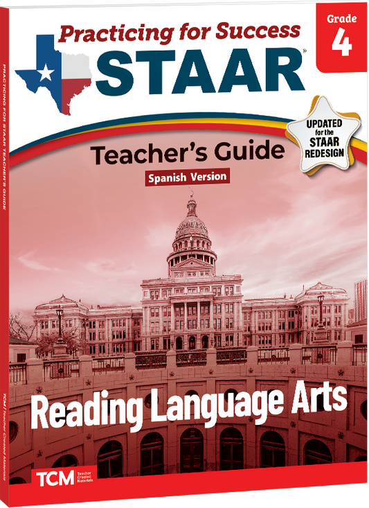 Practicing for Success: STAAR Reading Language Arts Grade 4 Teacher's Guide (Spanish Version)