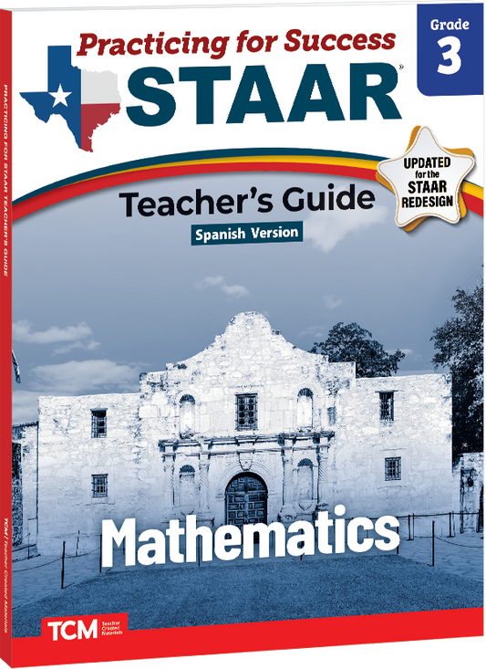 Practicing for Success: STAAR Mathematics Grade 3 Teacher's Guide (Spanish Version)