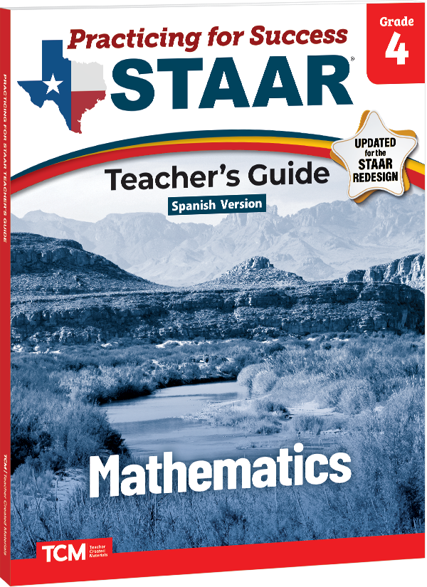 Practicing for Success: STAAR Mathematics Grade 4 Teacher's Guide (Spanish Version)