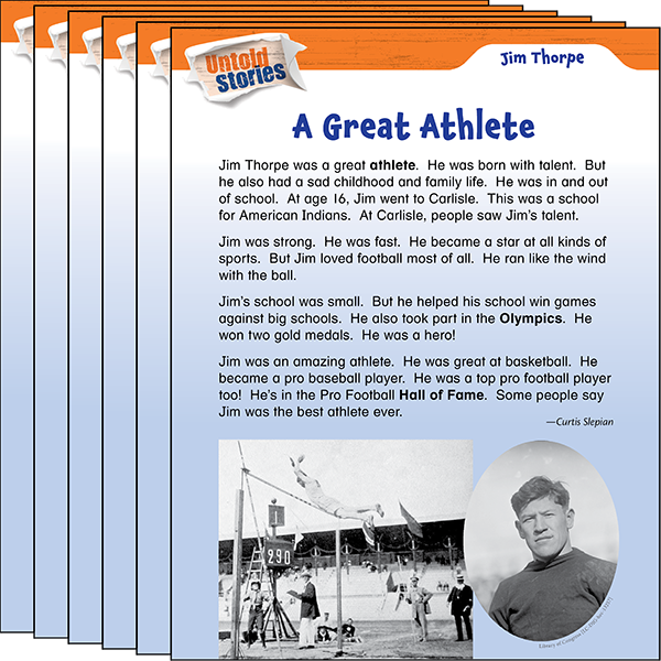 Jim Thorpe: A Great Athlete 6-Pack