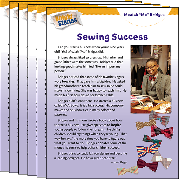 Moziah "Mo" Bridges: Sewing Success 6-Pack