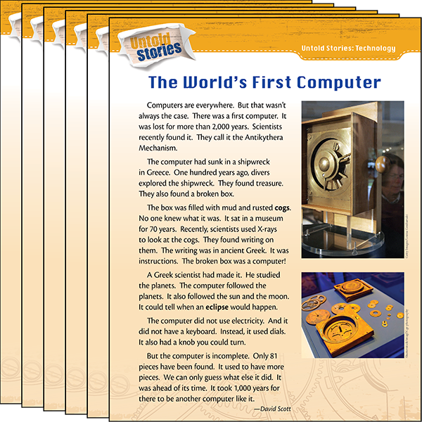 Untold Stories: Technology: The World's First Computer 6-Pack