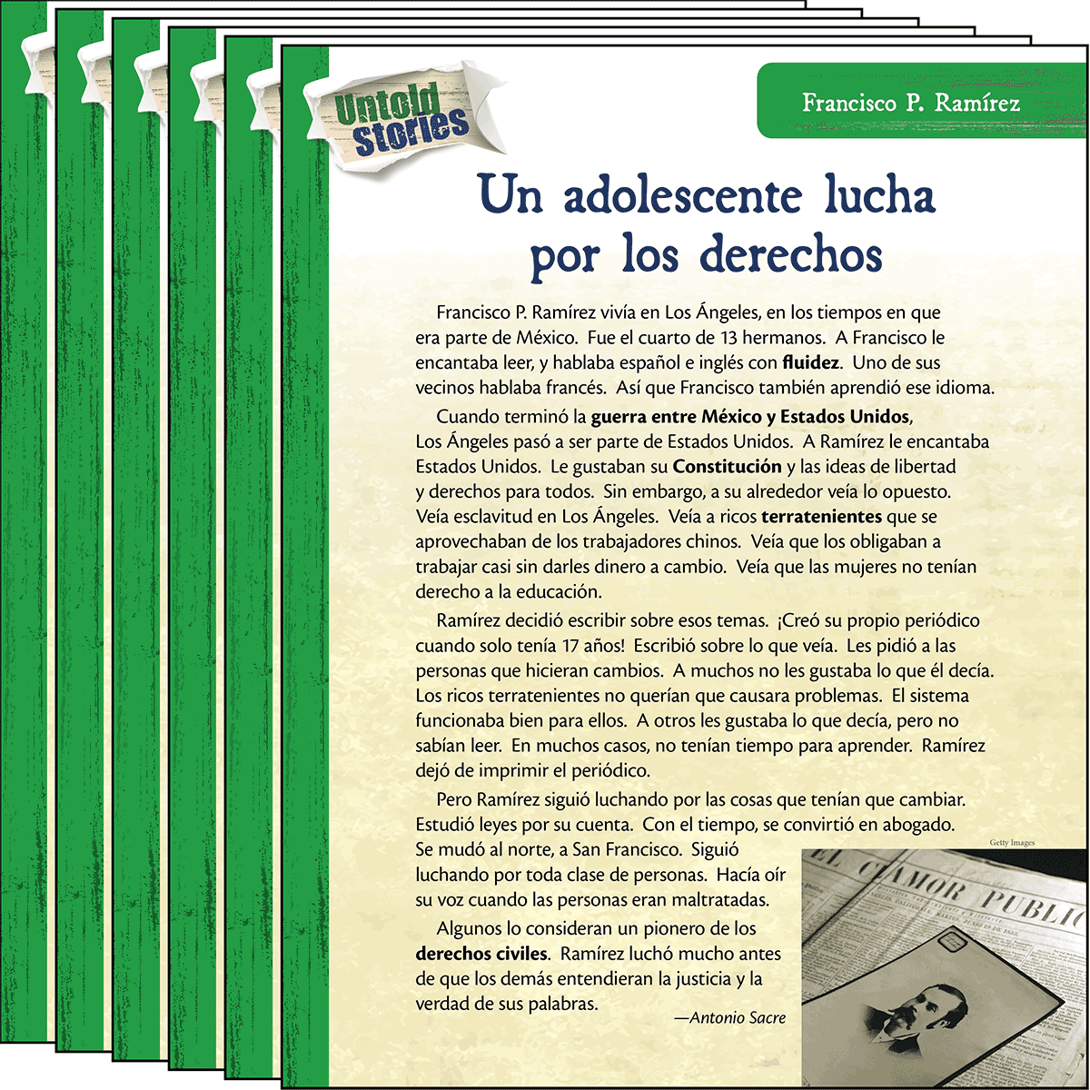Francisco P. Ramírez: Un adolescente lucha por los derechos 6-Pack