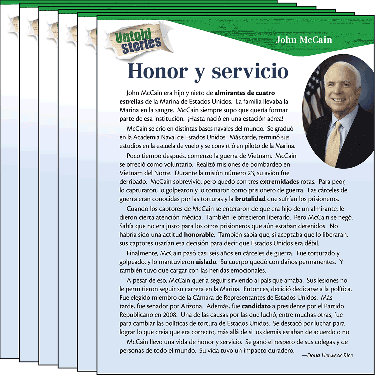 John McCain: Honor y servicio 6-Pack